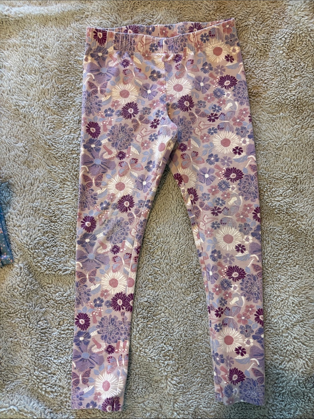 OshKosh B'gosh Lavender and Purple Floral Leggings